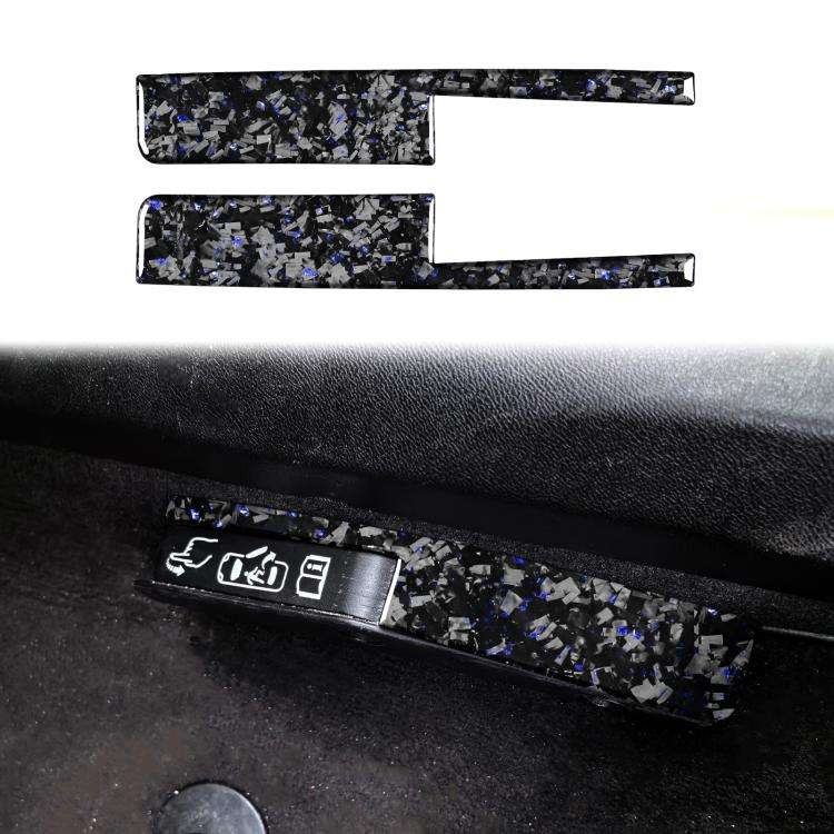 2pcs/Set Forged Gold Foil Carbon Fiber Car Door Lock Switch Decorative Sticker for Chevrolet Corv...