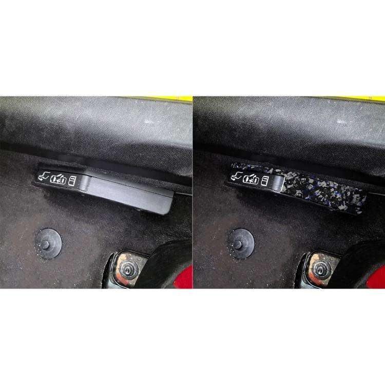 2pcs/Set Forged Gold Foil Carbon Fiber Car Door Lock Switch Decorative Sticker for Chevrolet Corv...