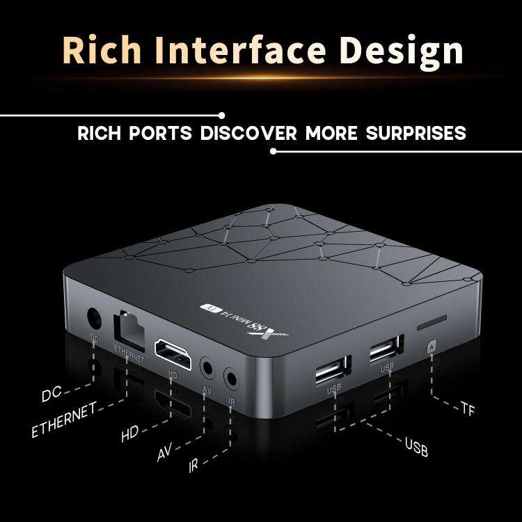 X88 mini 14 TV Android 14 Smart HD TV Box, RK3518 Quad-Core 64bit Cortex-A53, Memory:2GB+16GB(UK ...