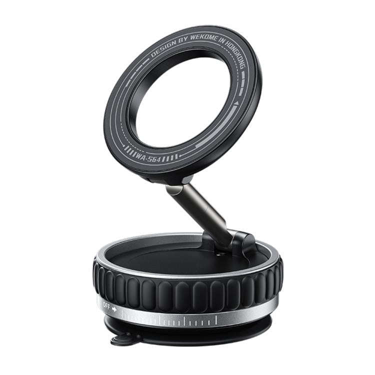 WK WA-S64 K-Captain Lynjia MagSafe Magnetic Rotating Foldable Car Phone Holder(Black)