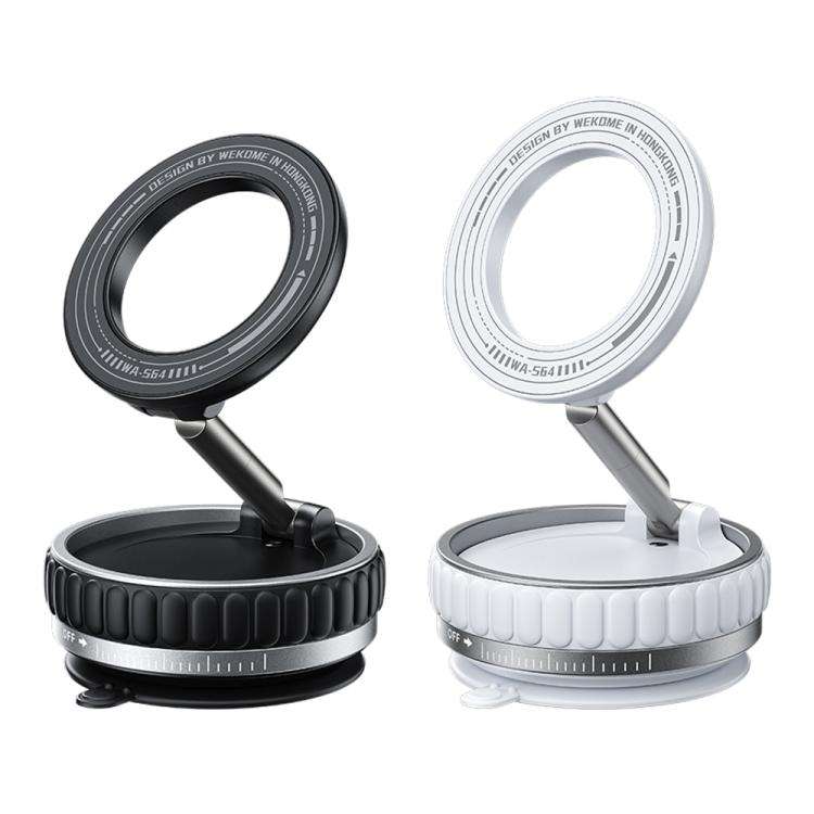 WK WA-S64 K-Captain Lynjia MagSafe Magnetic Rotating Foldable Car Phone Holder(Black)