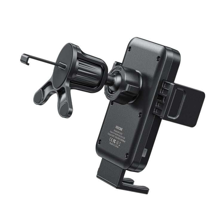 WK WP-U210 K-Captain Grace Mechanical Wireless Charging Car Phone Holder Set(Black)