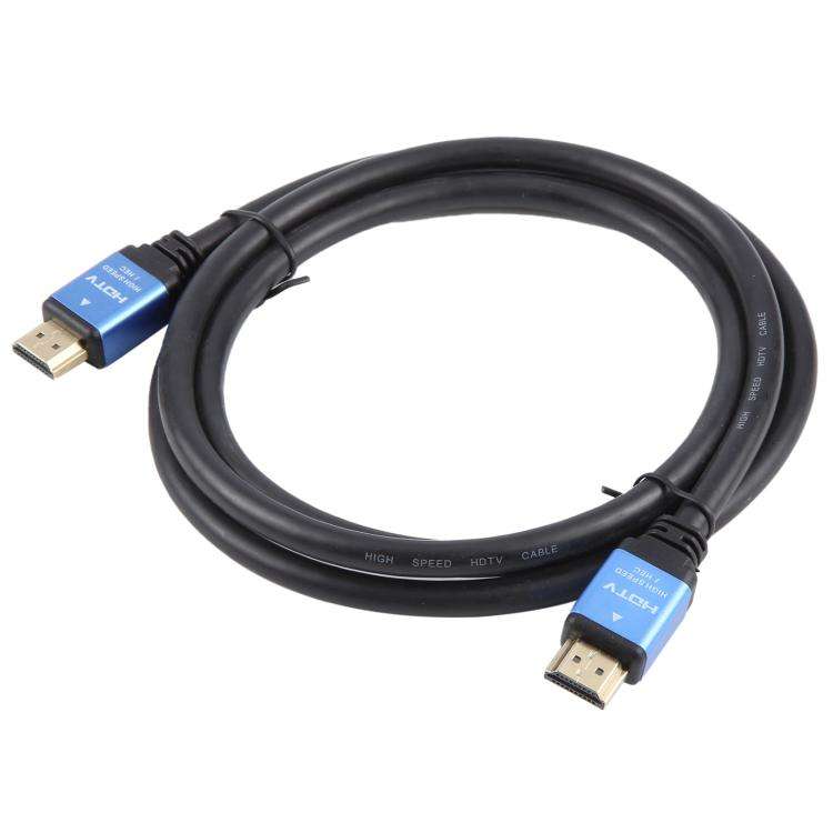HDTV 2.0 Version 4K Full HD High Speed 19 Pin Male to 19 Pin Male Connector Cable, Length:1m(Black)