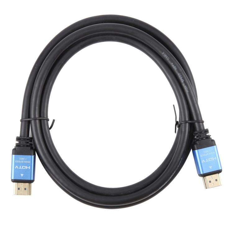 HDTV 2.0 Version 4K Full HD High Speed 19 Pin Male to 19 Pin Male Connector Cable, Length:1m(Black)