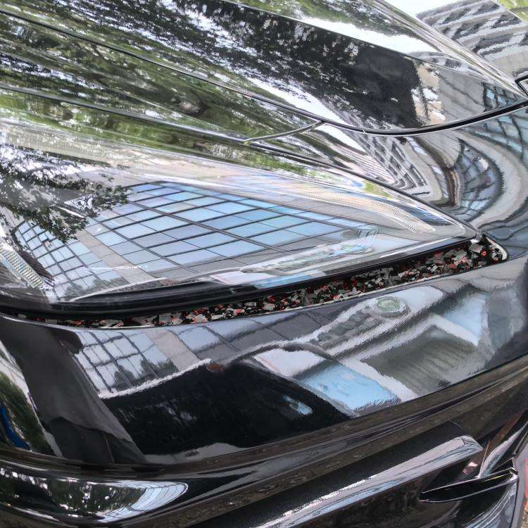 2pcs/Set Forged Gold Foil Carbon Fiber Car Front Light Below Decorative Sticker for Chevrolet Cor...
