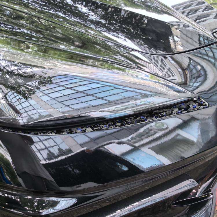 2pcs/Set Forged Gold Foil Carbon Fiber Car Front Light Below Decorative Sticker for Chevrolet Cor...