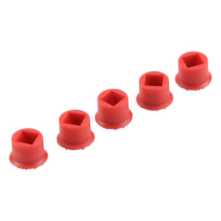 For Lenovo IBM 5pcs Mouse Cap, Diameter 0.4 x 0.5cm(Red)