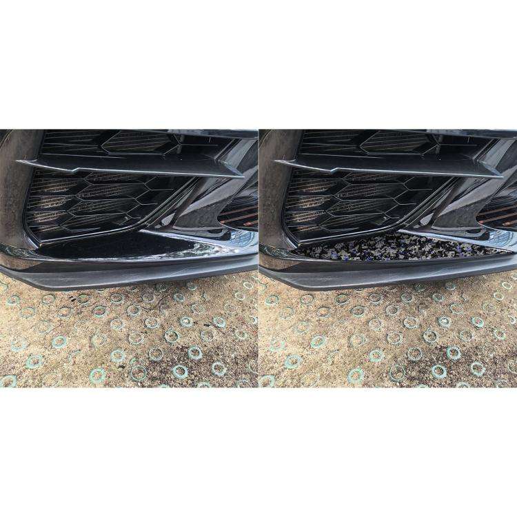 2pcs/Set Forged Gold Foil Carbon Fiber Car Front Bumper Sides Decorative Sticker for Chevrolet Co...