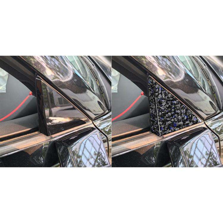 4pcs/Set Forged Gold Foil Carbon Fiber Car Outside A-pillar Decorative Sticker for Chevrolet Corv...