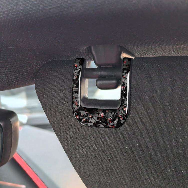 4pcs/Set Forged Gold Foil Carbon Fiber Car Sun Visor Decorative Sticker for Chevrolet Corvette C8...