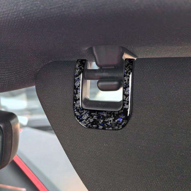 4pcs/Set Forged Gold Foil Carbon Fiber Car Sun Visor Decorative Sticker for Chevrolet Corvette C8...