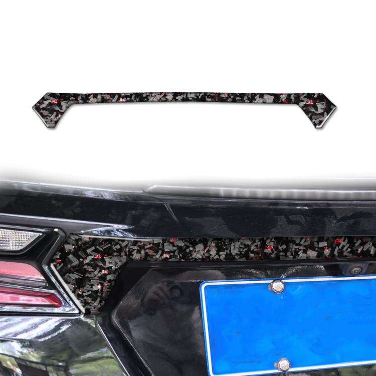 Forged Gold Foil Carbon Fiber Car Trunk Decorative Sticker for Chevrolet Corvette C8 2020-, Left ...