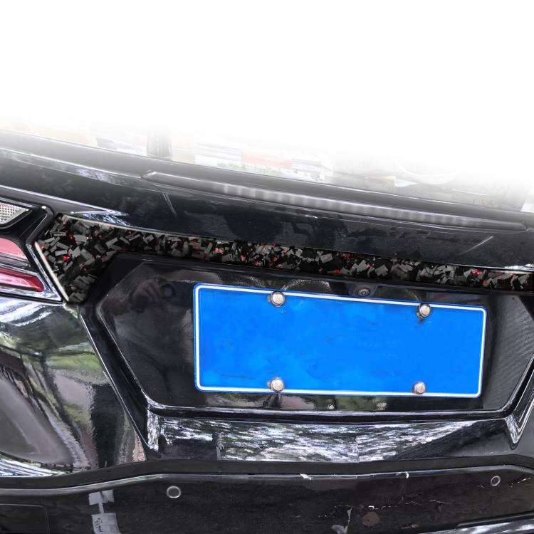 Forged Gold Foil Carbon Fiber Car Trunk Decorative Sticker for Chevrolet Corvette C8 2020-, Left ...
