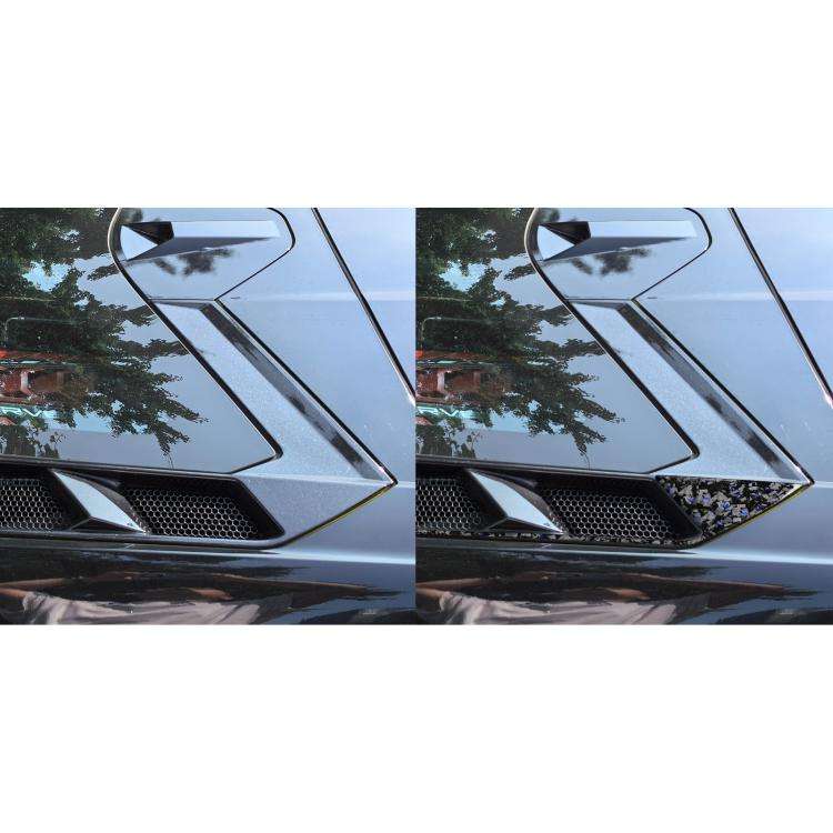 4pcs/Set Forged Gold Foil Carbon Fiber Car Roof Engine Vents Decorative Sticker for Chevrolet Cor...