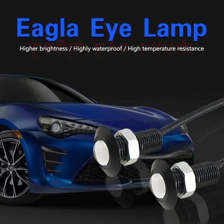 10 PCS 23mm 1.5W DC9-80V Motorcycle Eagle Eye Light Single Lens(Red Light)