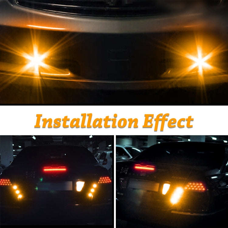 10 PCS 23mm 1.5W DC9-80V Motorcycle Eagle Eye Light Single Lens(Yellow Light)