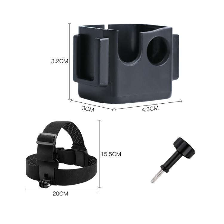 For DJI Osmo Pocket 3 Adapter Expansion Bracket Frame with Head Strap