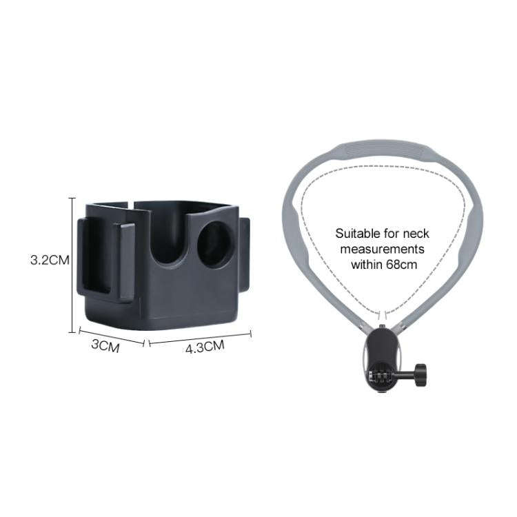 For DJI Osmo Pocket 3 Adapter Expansion Bracket Frame with Neck Bracket