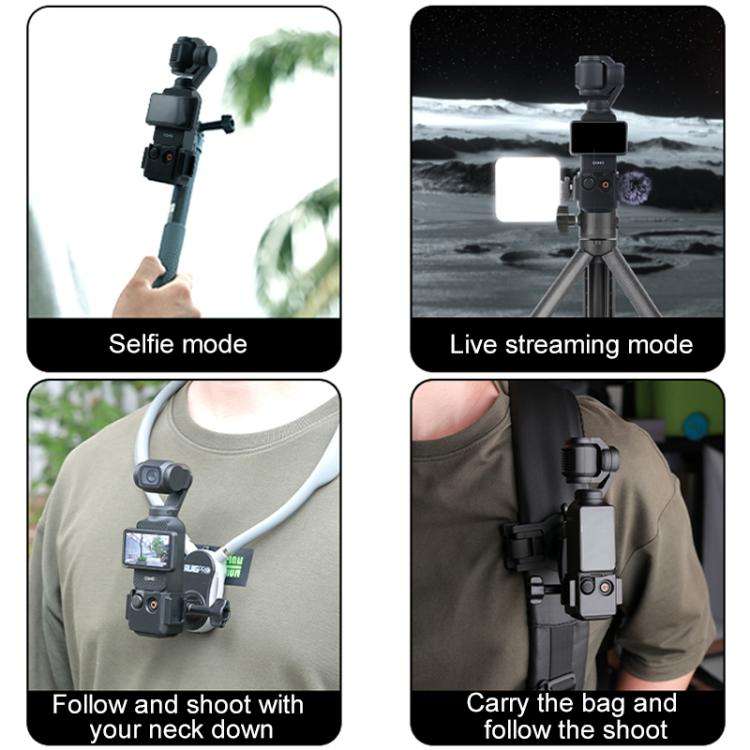 For DJI Osmo Pocket 3 Adapter Expansion Bracket Frame with Crab Clamp