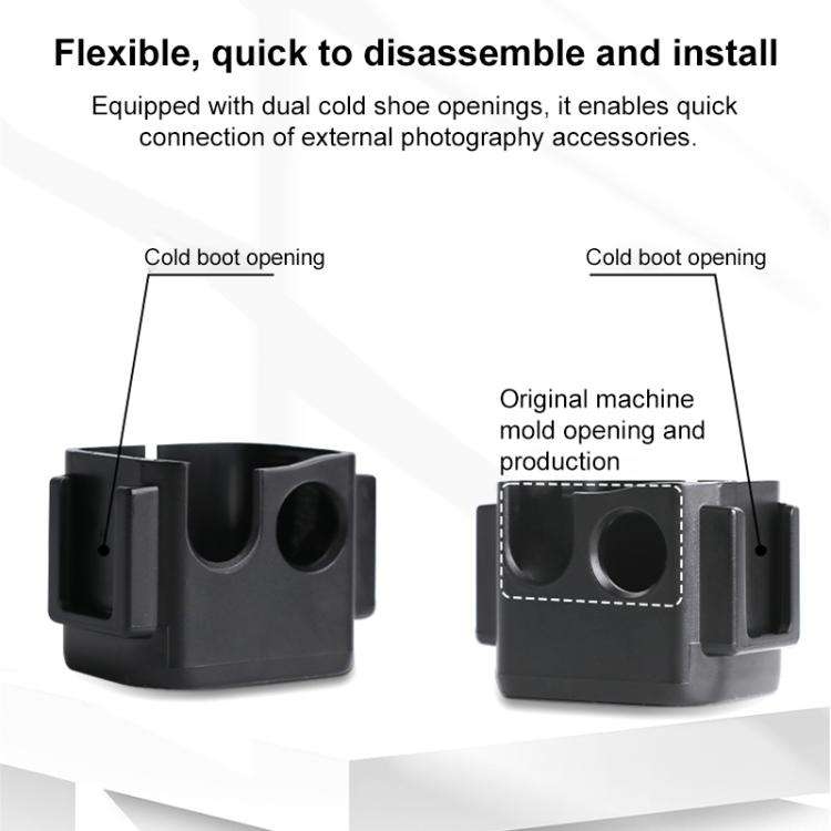 For DJI Osmo Pocket 3 Adapter Expansion Bracket Frame with Neck Bracket