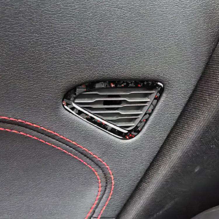 2pcs/Set Forged Gold Foil Carbon Fiber Car Door Air Outlet Decorative Sticker for Chevrolet Corve...