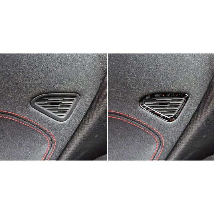 2pcs/Set Forged Gold Foil Carbon Fiber Car Door Air Outlet Decorative Sticker for Chevrolet Corve...