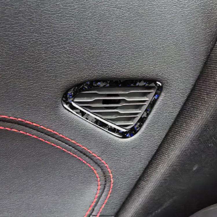2pcs/Set Forged Gold Foil Carbon Fiber Car Door Air Outlet Decorative Sticker for Chevrolet Corve...