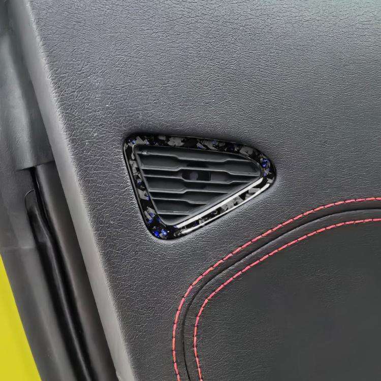 2pcs/Set Forged Gold Foil Carbon Fiber Car Door Air Outlet Decorative Sticker for Chevrolet Corve...