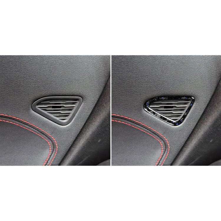 2pcs/Set Forged Gold Foil Carbon Fiber Car Door Air Outlet Decorative Sticker for Chevrolet Corve...