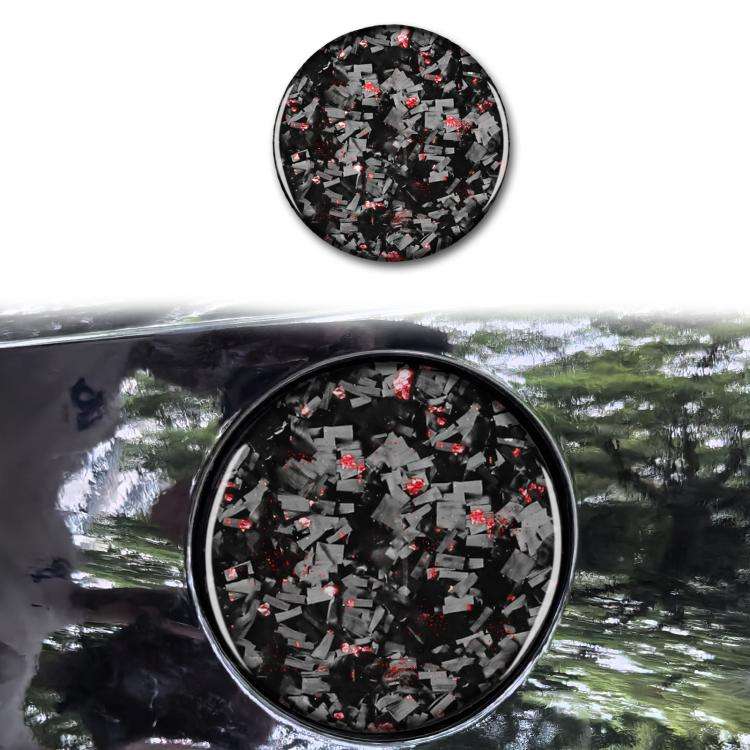 Forged Gold Foil Carbon Fiber Car Fuel Tank Cap Decorative Sticker for Chevrolet Corvette C8 2020...