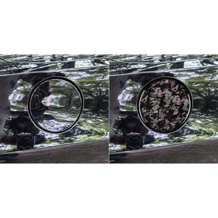 Forged Gold Foil Carbon Fiber Car Fuel Tank Cap Decorative Sticker for Chevrolet Corvette C8 2020...