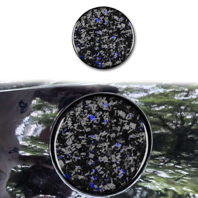 Forged Gold Foil Carbon Fiber Car Fuel Tank Cap Decorative Sticker for Chevrolet Corvette C8 2020...