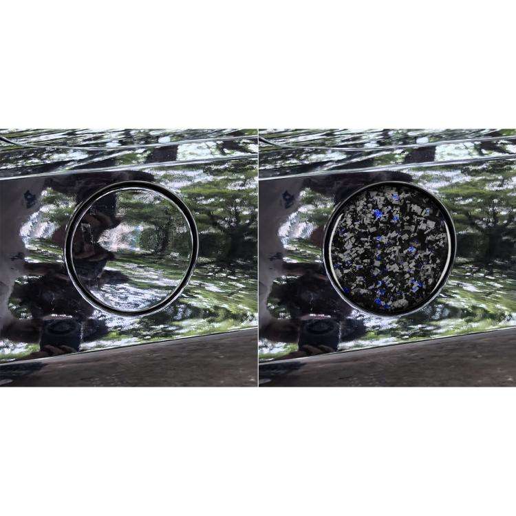 Forged Gold Foil Carbon Fiber Car Fuel Tank Cap Decorative Sticker for Chevrolet Corvette C8 2020...