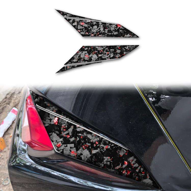 4pcs/Set Forged Gold Foil Carbon Fiber Car Taillight Sides Decorative Sticker for Chevrolet Corve...