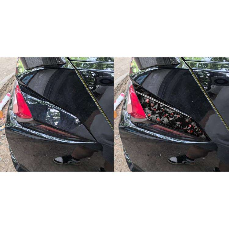 4pcs/Set Forged Gold Foil Carbon Fiber Car Taillight Sides Decorative Sticker for Chevrolet Corve...