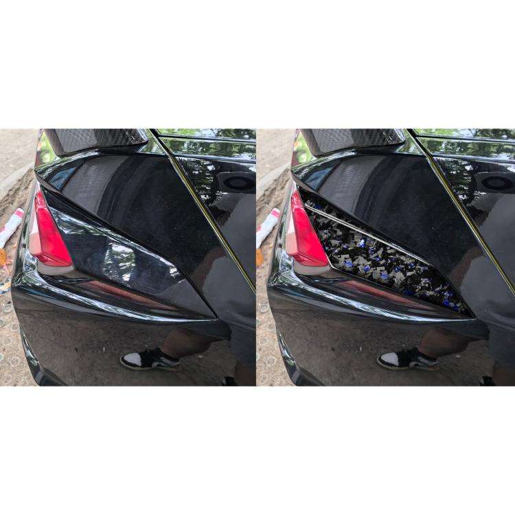 4pcs/Set Forged Gold Foil Carbon Fiber Car Taillight Sides Decorative Sticker for Chevrolet Corve...