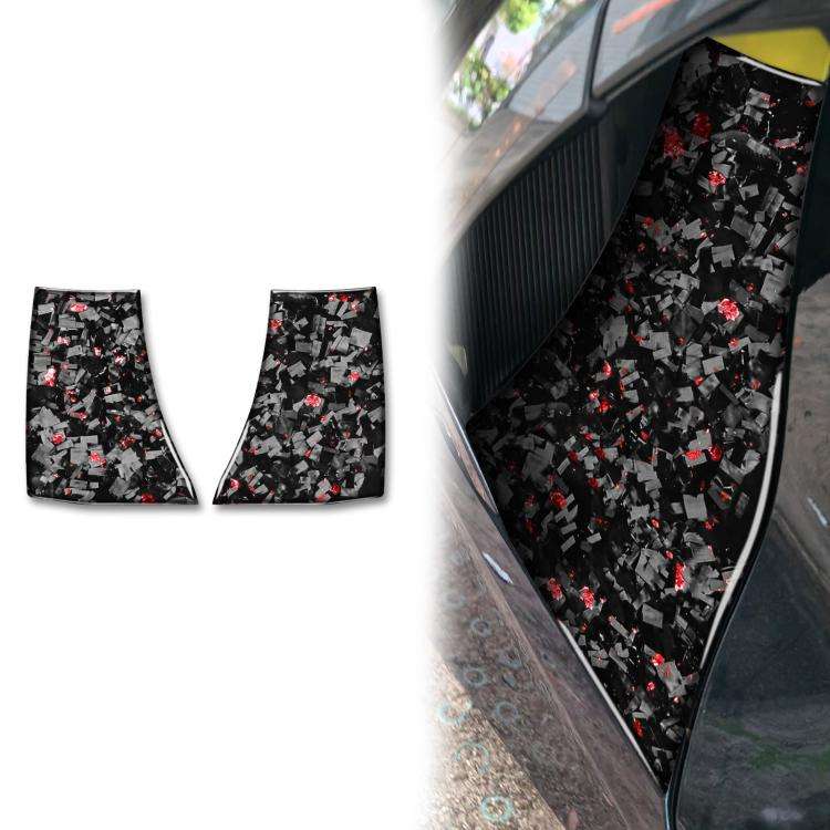 2pcs/Set Forged Gold Foil Carbon Fiber Car Body Exhaust Port Decorative Sticker for Chevrolet Cor...
