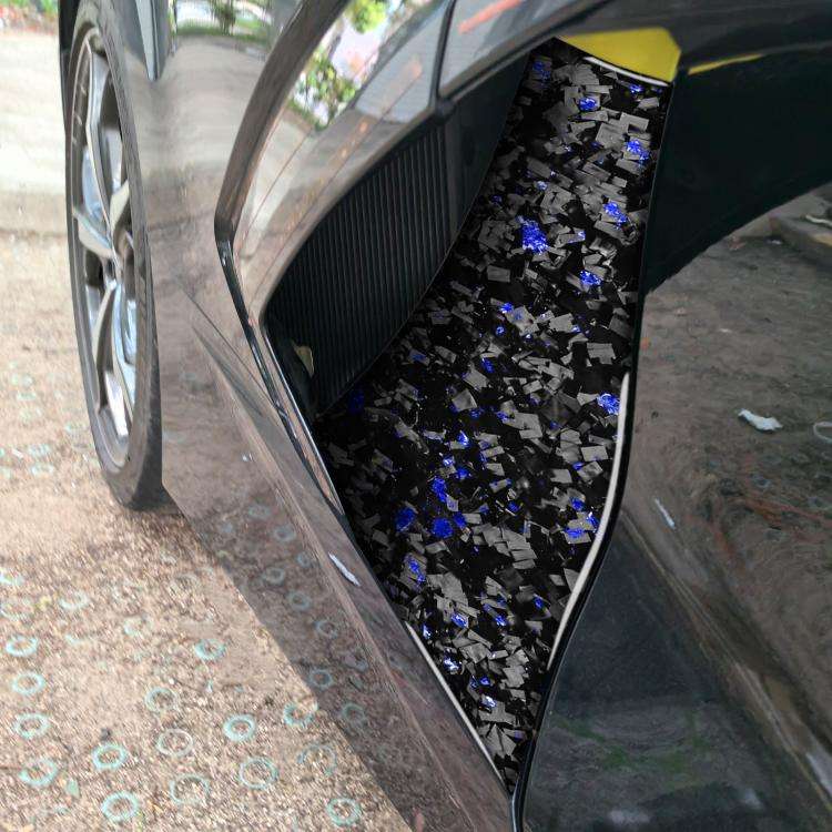2pcs/Set Forged Gold Foil Carbon Fiber Car Body Exhaust Port Decorative Sticker for Chevrolet Cor...