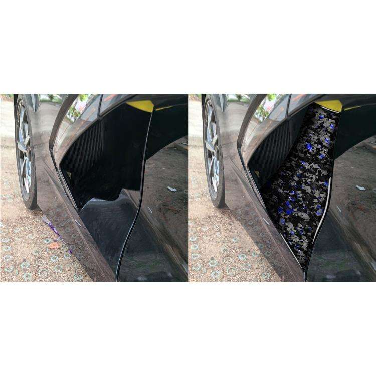 2pcs/Set Forged Gold Foil Carbon Fiber Car Body Exhaust Port Decorative Sticker for Chevrolet Cor...