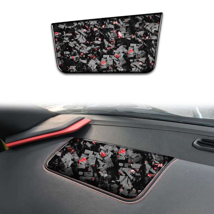 Forged Gold Foil Carbon Fiber Car Front Passenger Seat Panel Decorative Sticker for Chevrolet Cor...
