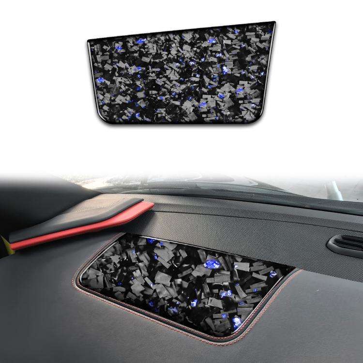 Forged Gold Foil Carbon Fiber Car Front Passenger Seat Panel Decorative Sticker for Chevrolet Cor...