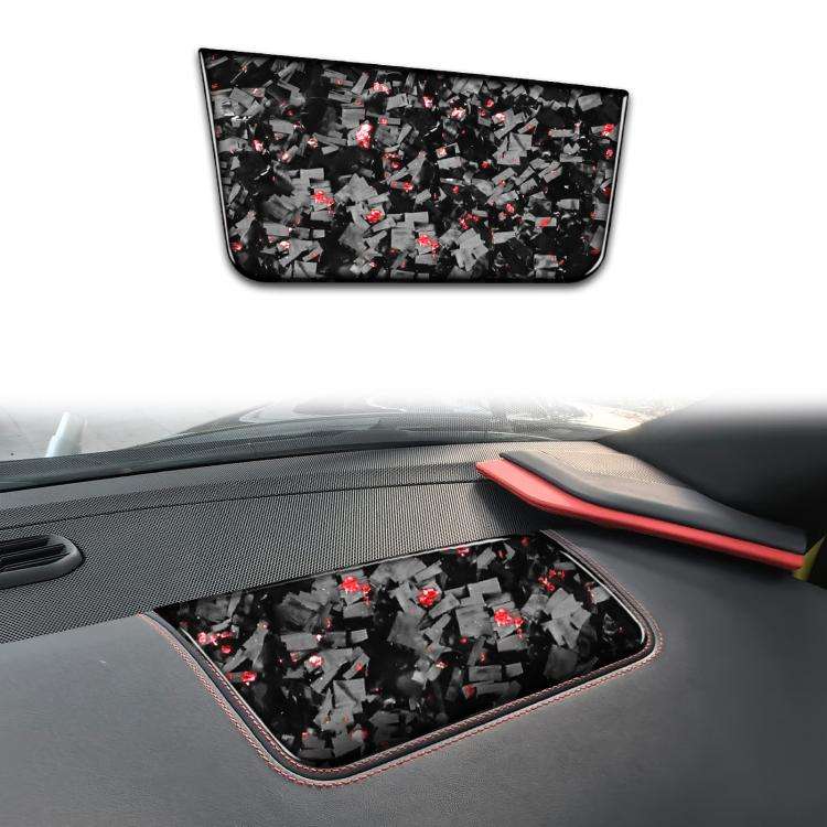 Forged Gold Foil Carbon Fiber Car Front Passenger Seat Panel Decorative Sticker for Chevrolet Cor...