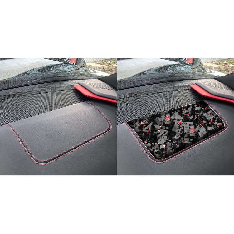 Forged Gold Foil Carbon Fiber Car Front Passenger Seat Panel Decorative Sticker for Chevrolet Cor...