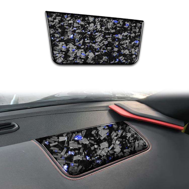 Forged Gold Foil Carbon Fiber Car Front Passenger Seat Panel Decorative Sticker for Chevrolet Cor...