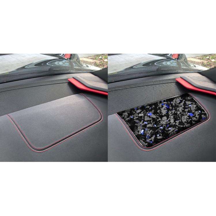 Forged Gold Foil Carbon Fiber Car Front Passenger Seat Panel Decorative Sticker for Chevrolet Cor...