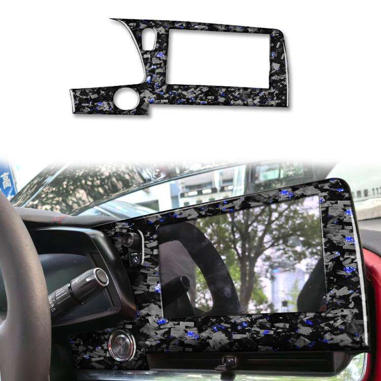 Forged Gold Foil Carbon Fiber Car Central Control Screen Frame Decorative Sticker for Chevrolet C...