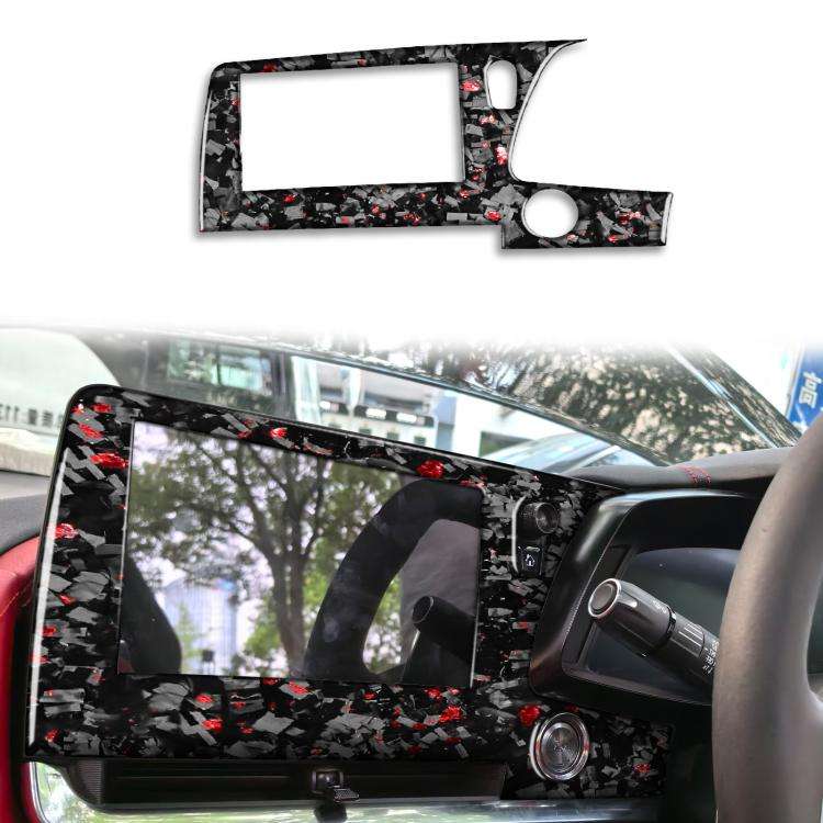 Forged Gold Foil Carbon Fiber Car Central Control Screen Frame Decorative Sticker for Chevrolet C...