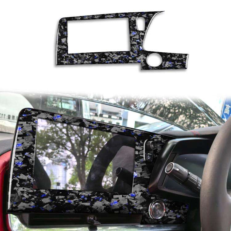 Forged Gold Foil Carbon Fiber Car Central Control Screen Frame Decorative Sticker for Chevrolet C...