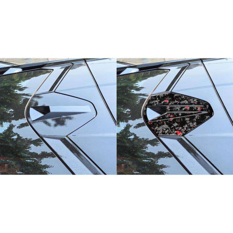 4pcs/Set Forged Gold Foil Carbon Fiber Car Rear Roof Camera Decorative Sticker for Chevrolet Corv...
