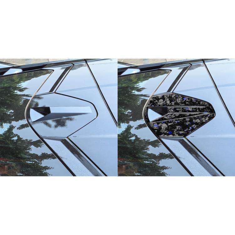4pcs/Set Forged Gold Foil Carbon Fiber Car Rear Roof Camera Decorative Sticker for Chevrolet Corv...